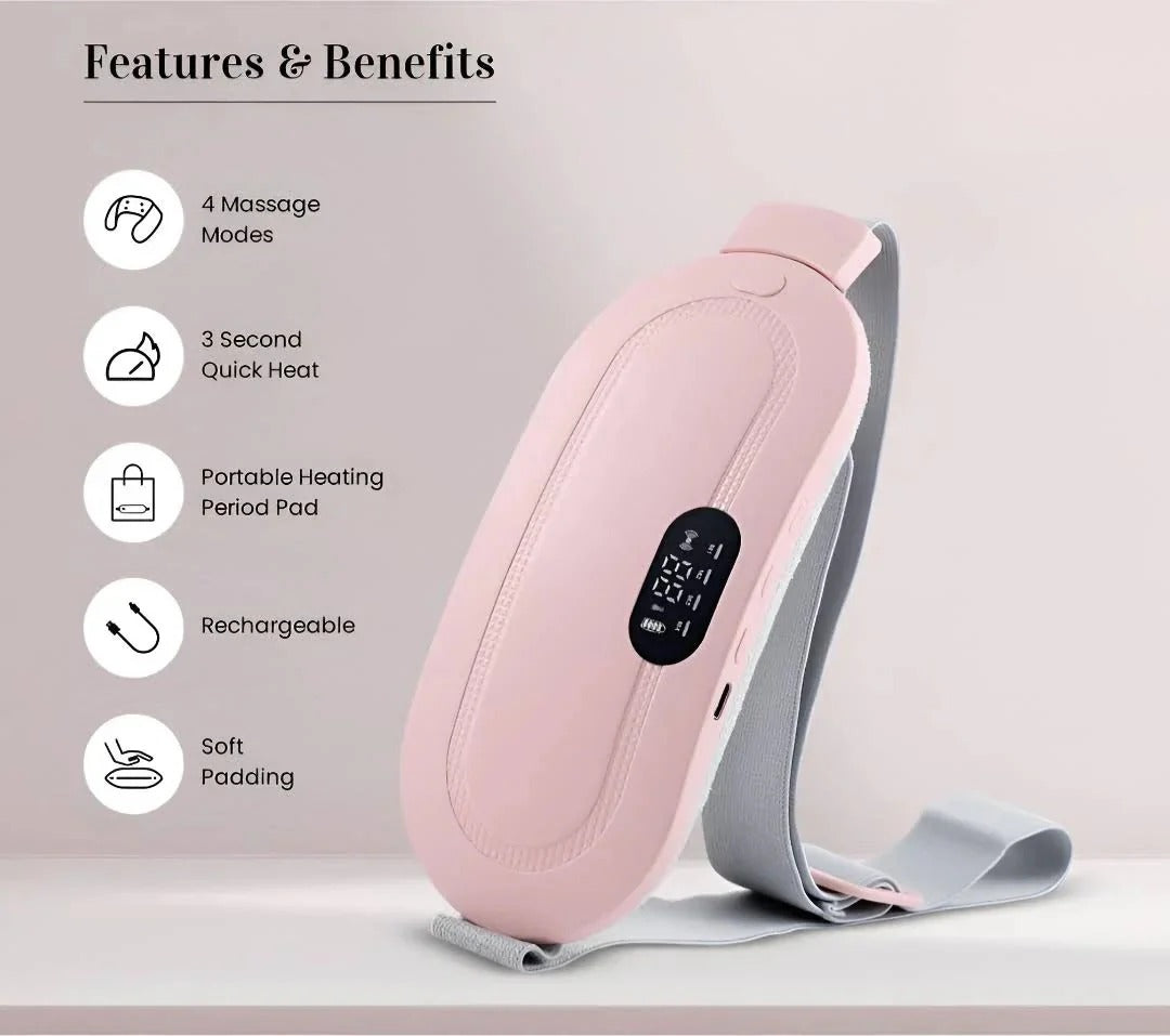 Smart Period Pain Relief Massager & Heating Pad – Comfort You Deserve