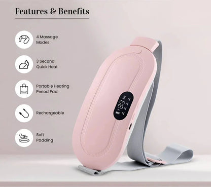 Smart Period Pain Relief Massager & Heating Pad – Comfort You Deserve