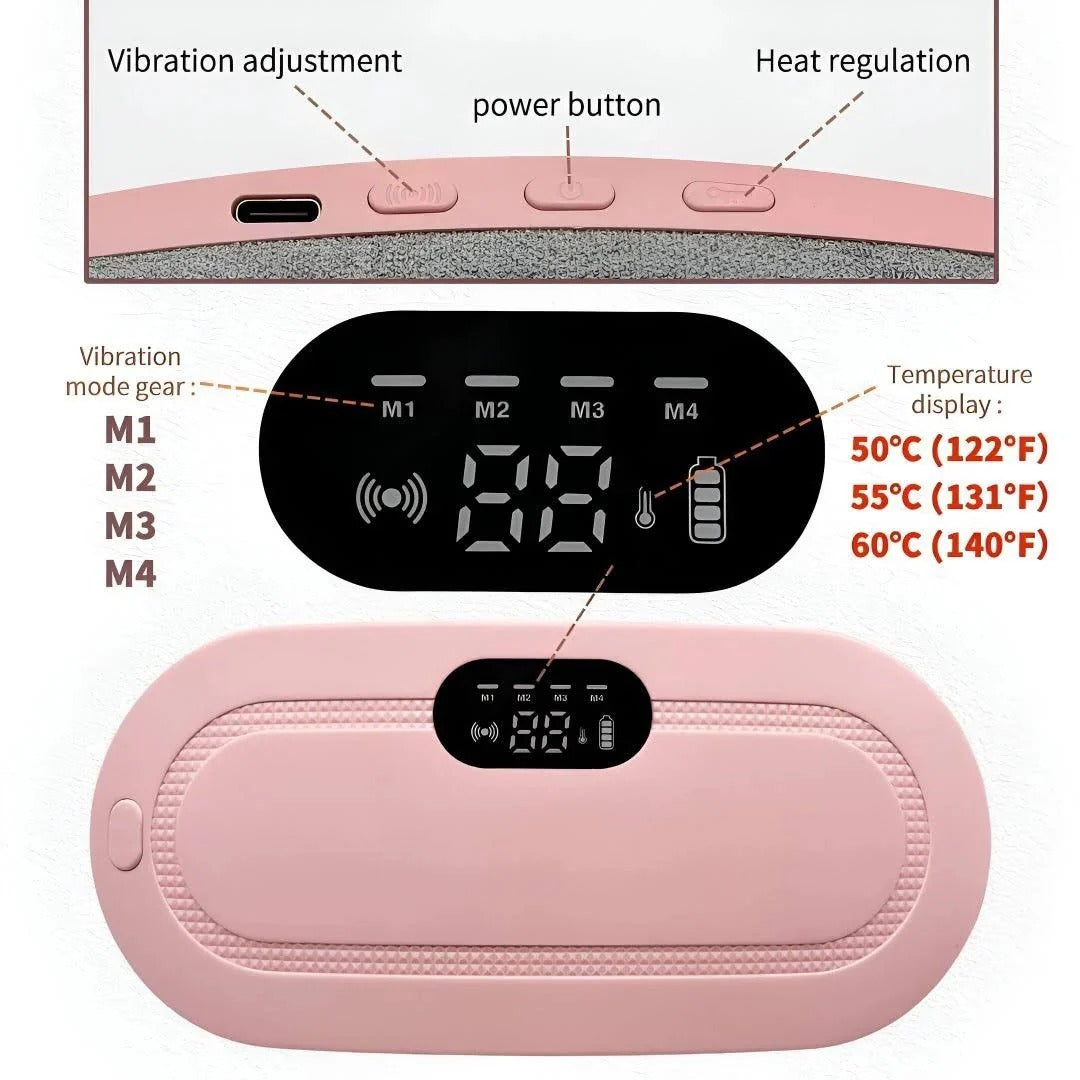 Smart Period Pain Relief Massager & Heating Pad – Comfort You Deserve