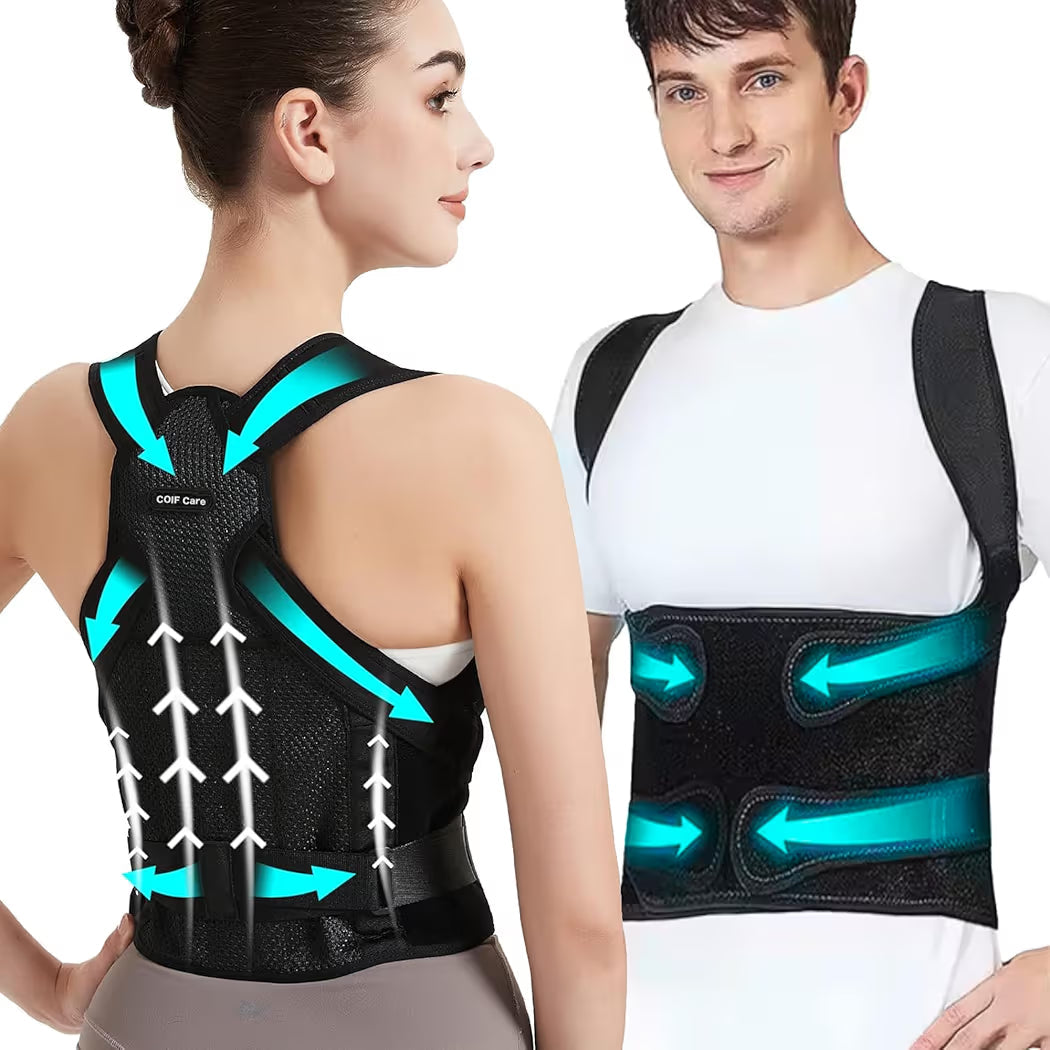 Premium Posture Corrector Belt | Adjustable Back Support for Men & Women | Spine Alignment & Pain Relief Brace